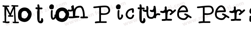 Motion Picture Perso字体转换